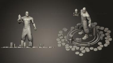 Military figurines big man 3d model
